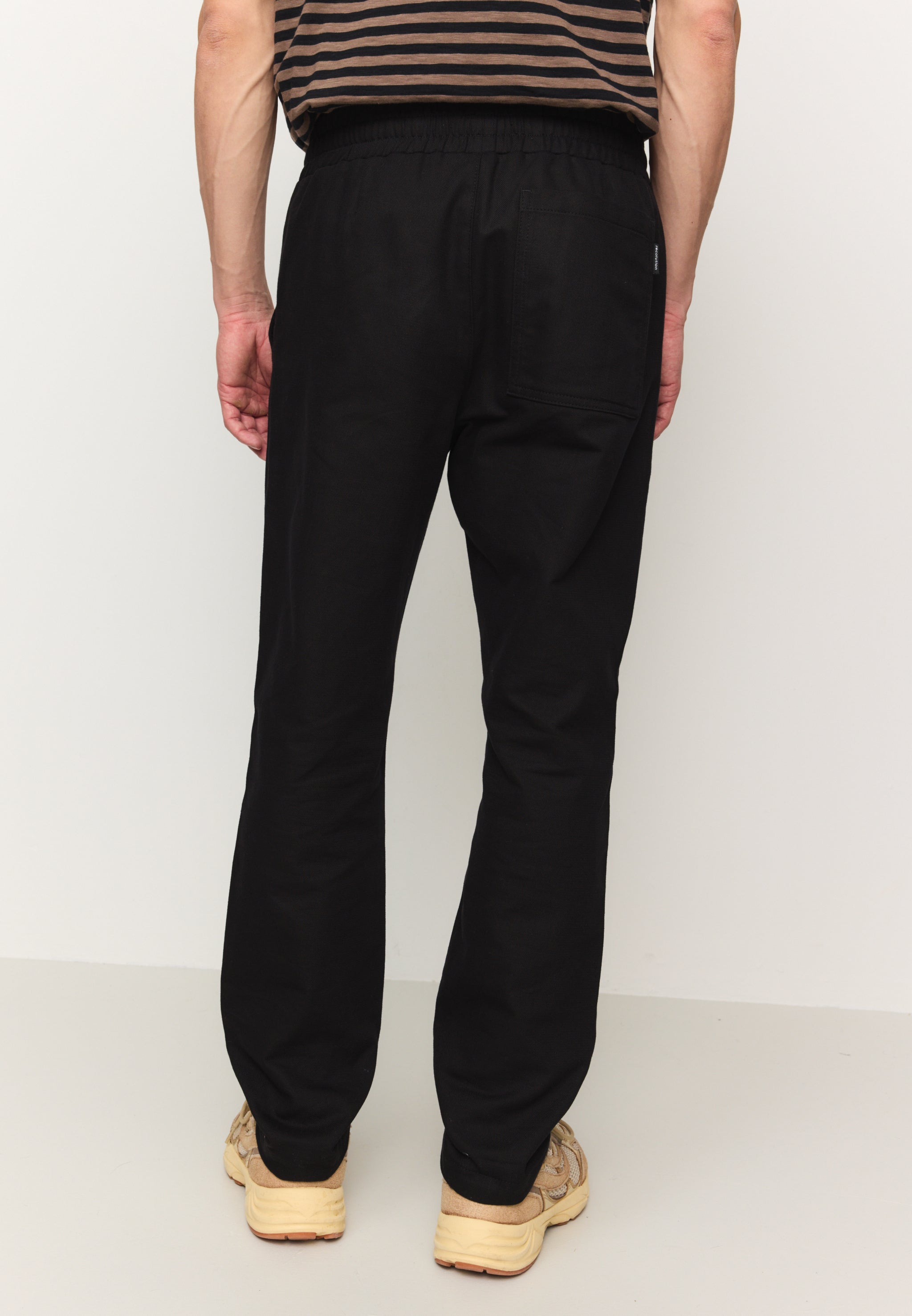 Recolution Tamarind pantaloni chino uomo nero cotone bio