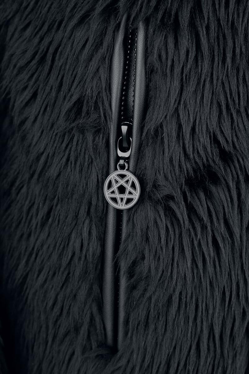 Gothicana by EMP Giacca Nera con Fibbie taglia L mezza stagione