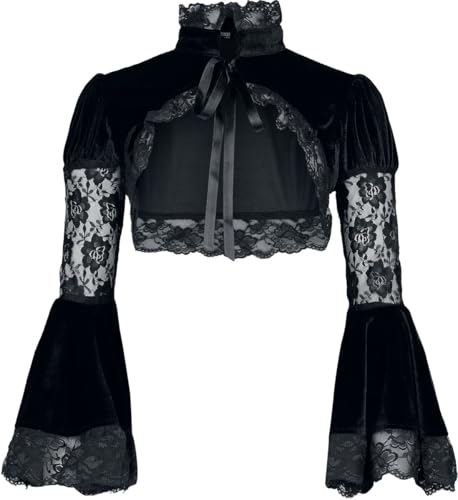 Gothicana by EMP bolero nero pizzo taglia S maniche sbuffo