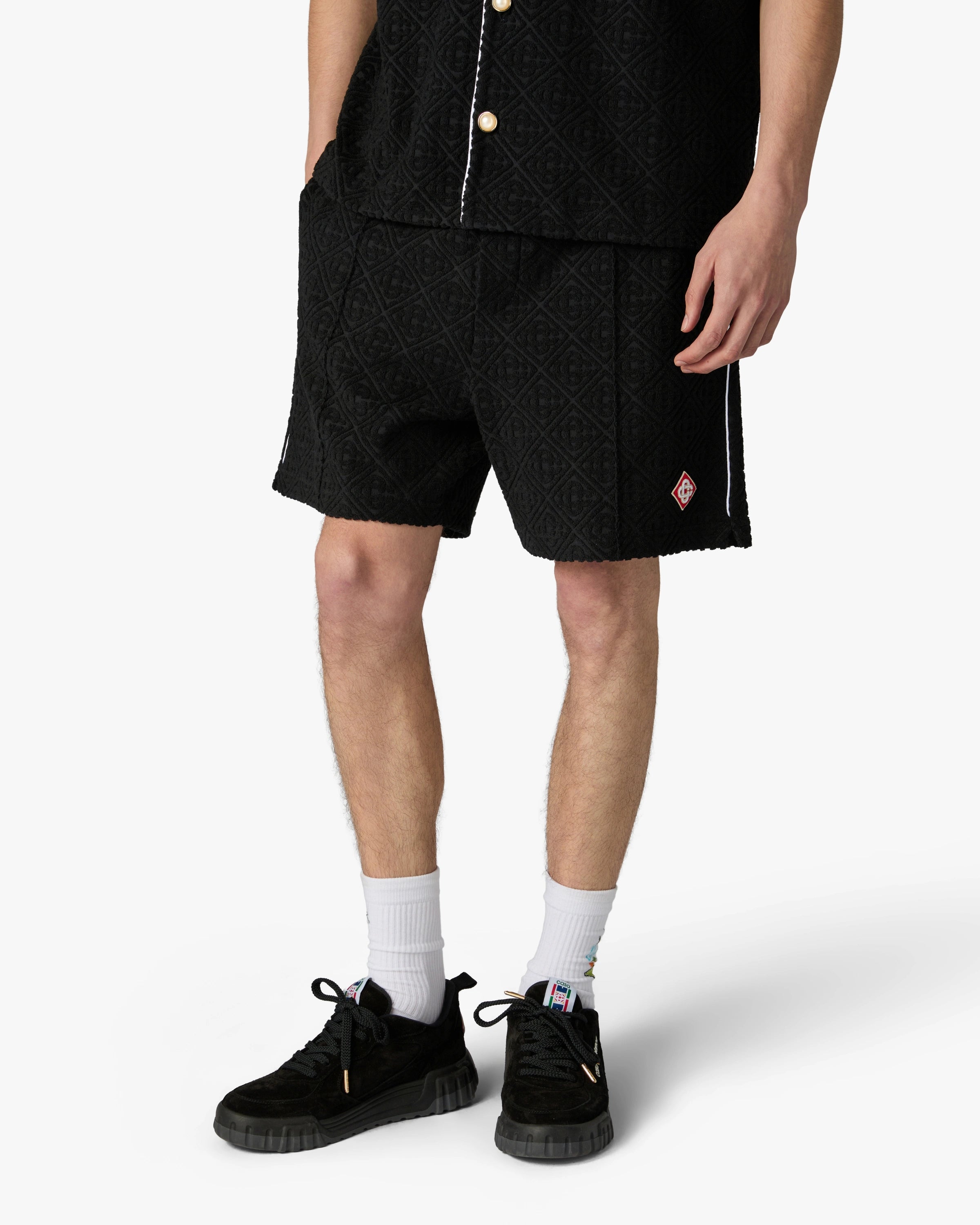Casablanca Towelling shorts spugna neri
