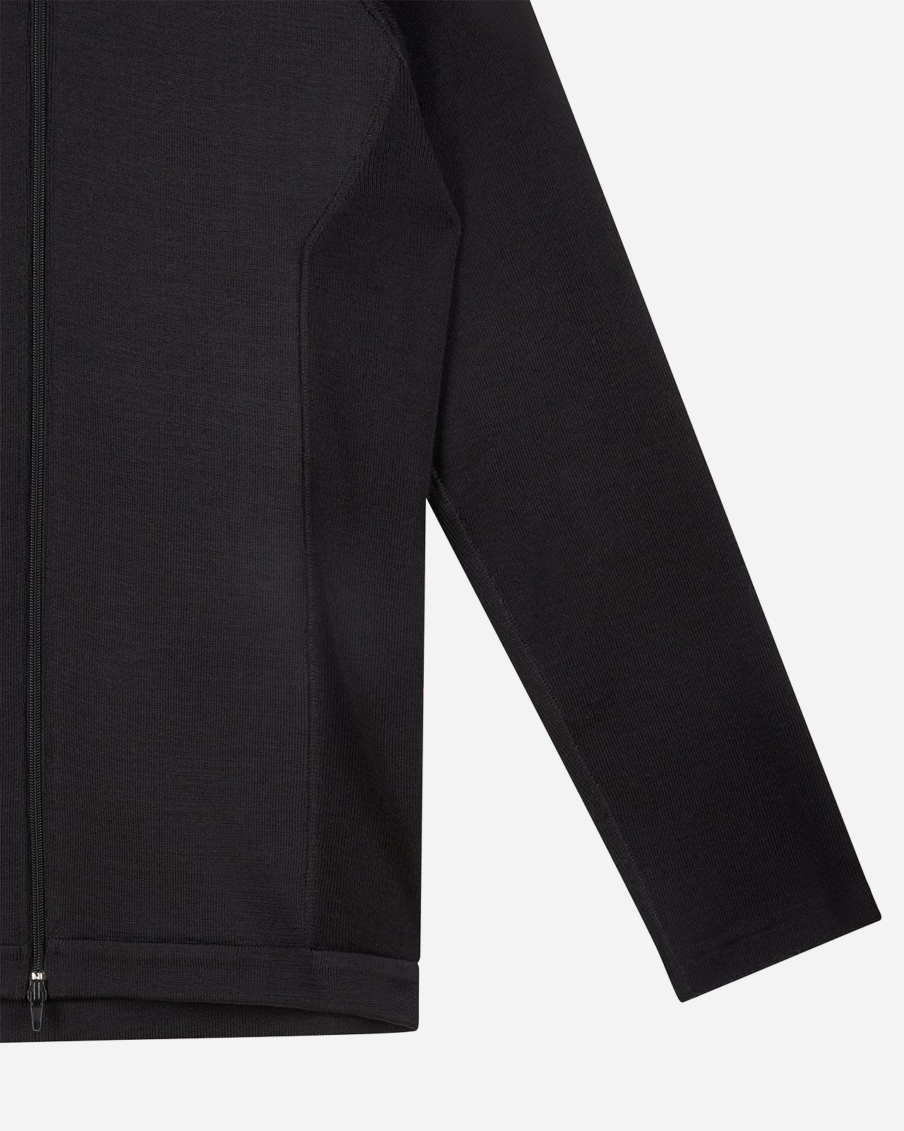 Noskra Wagwan Knitted felpa nera lana full zip