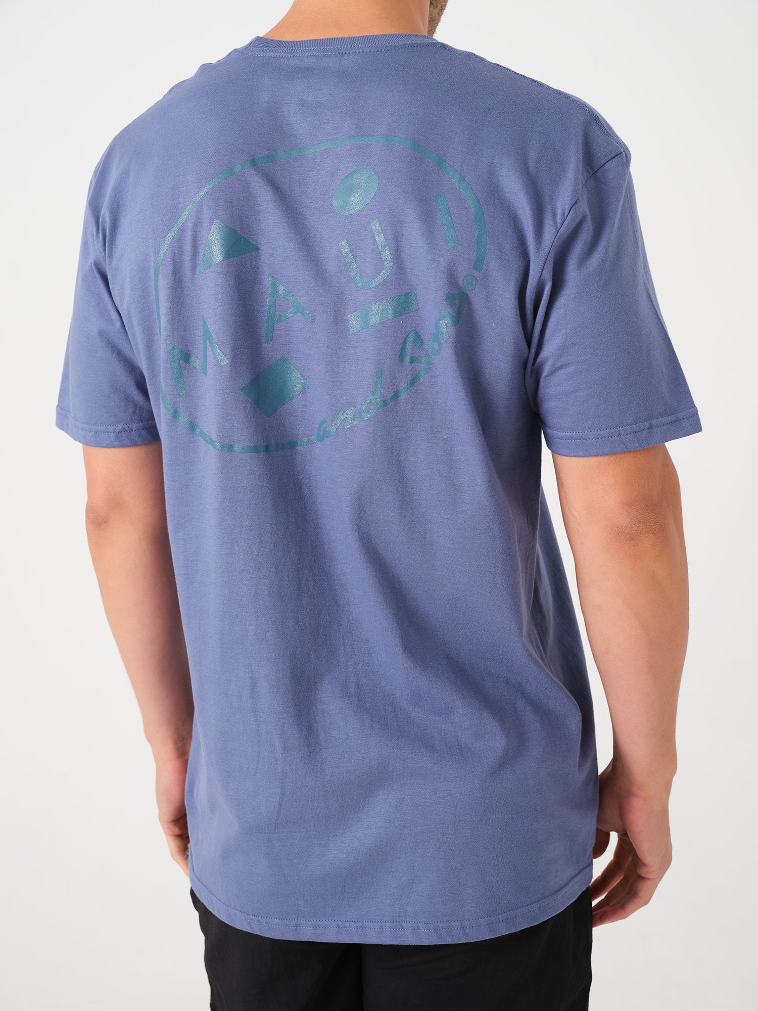 Maui and Sons Retro Cookie t-shirt cotone blu indaco
