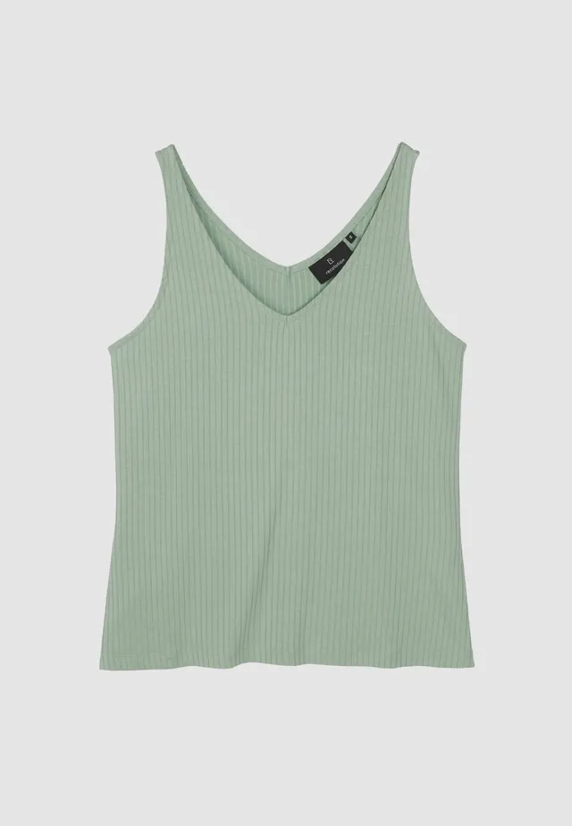 Recolution Tonina top donna verde salvia in viscosa