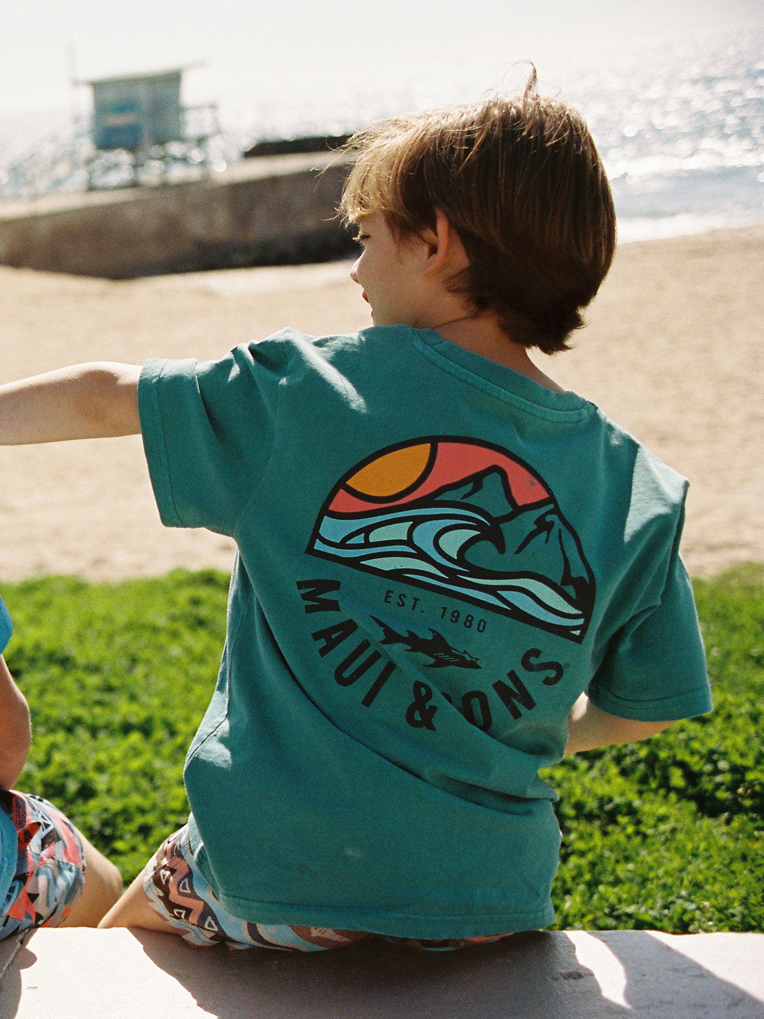 Maui and Sons All Season maglietta bambino azzurra cotone