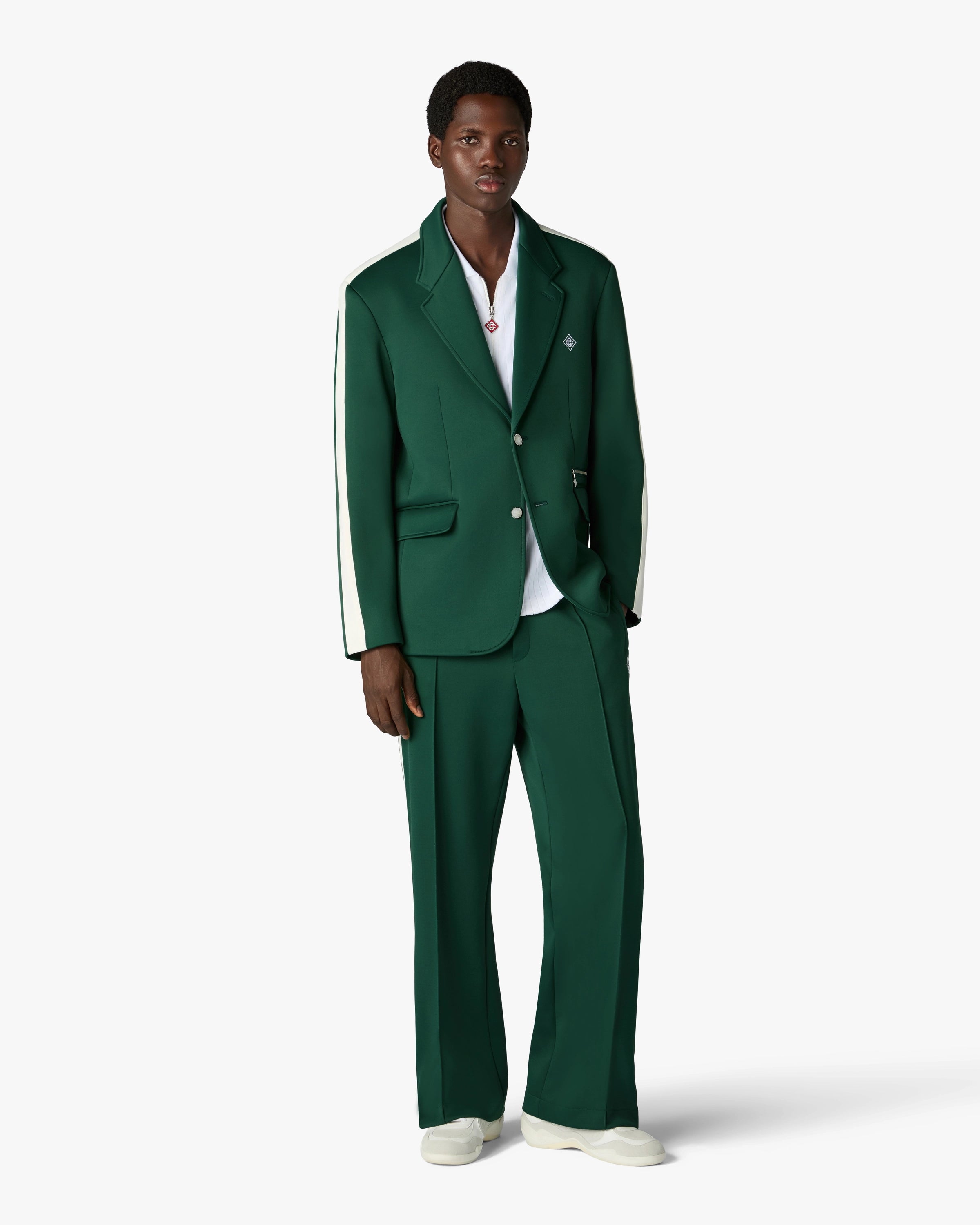 Casablanca Sports giacca verde sartoriale slim