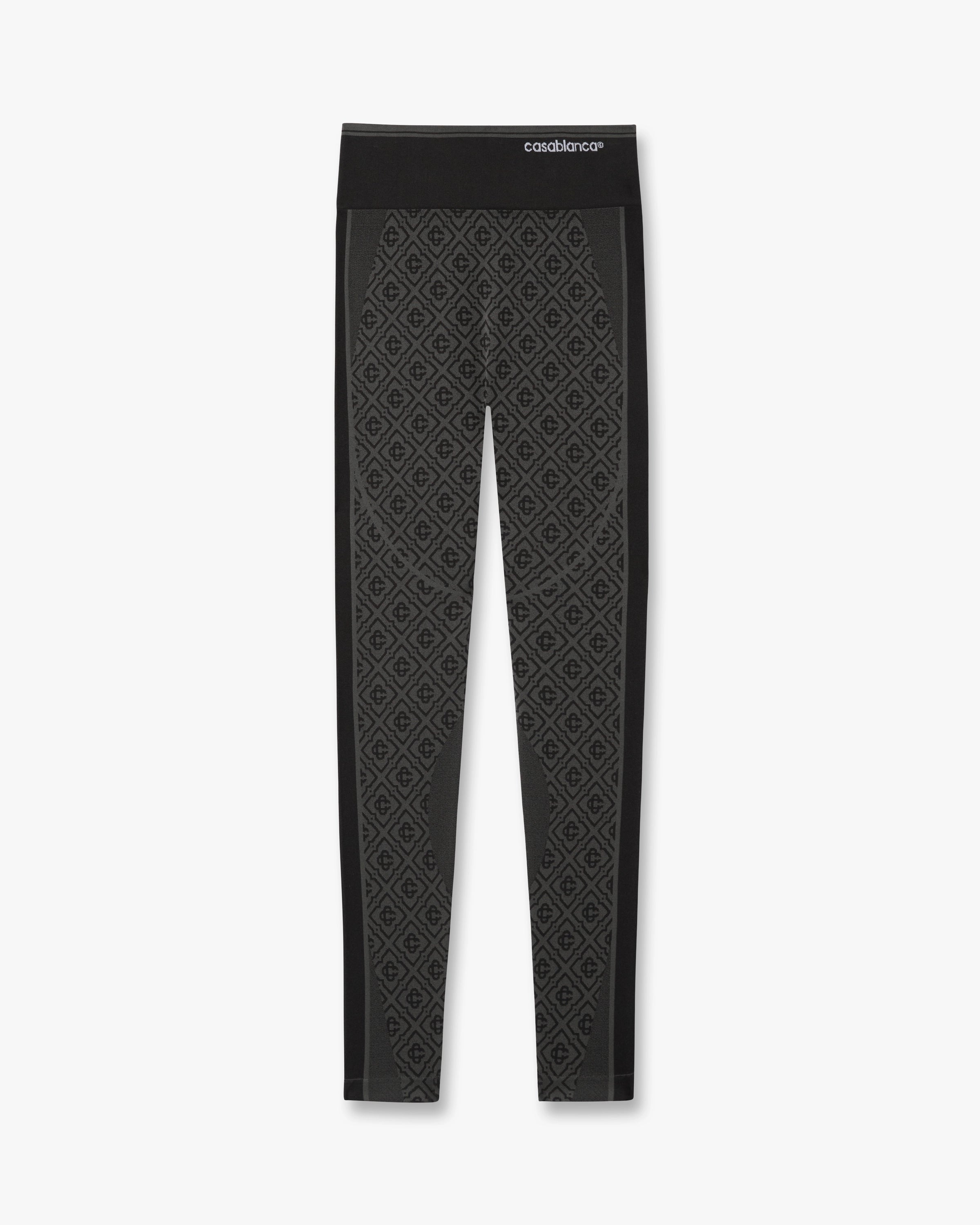 Casablanca Seamless Monogram leggings grigio