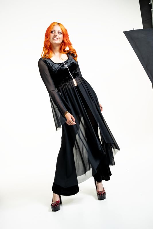 Gothicana by EMP cardigan L nero con ricamo