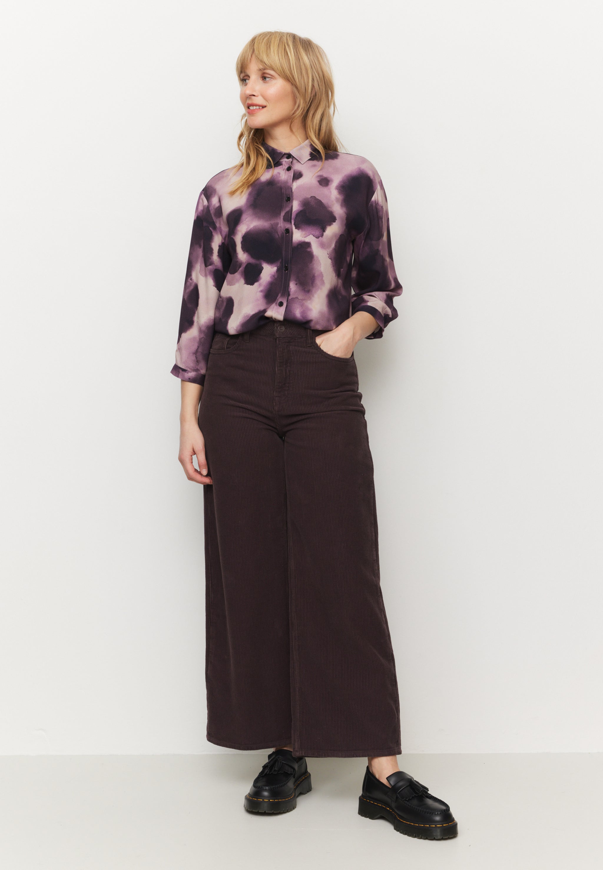 Recolution Cypress Waterdrop camicia donna uva viscosa