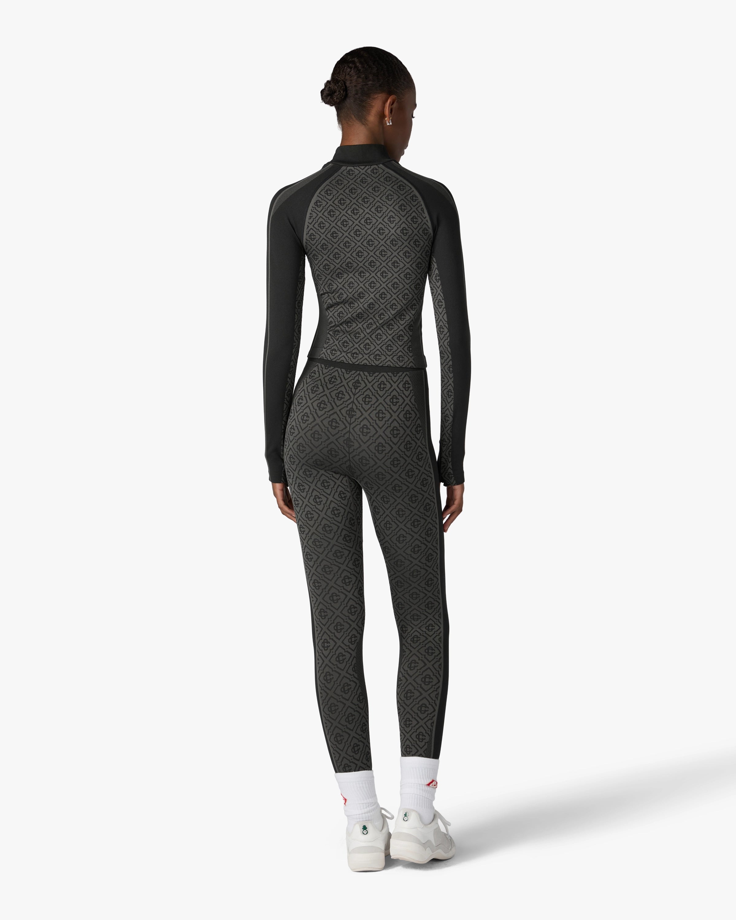 Casablanca Seamless Monogram leggings grigio