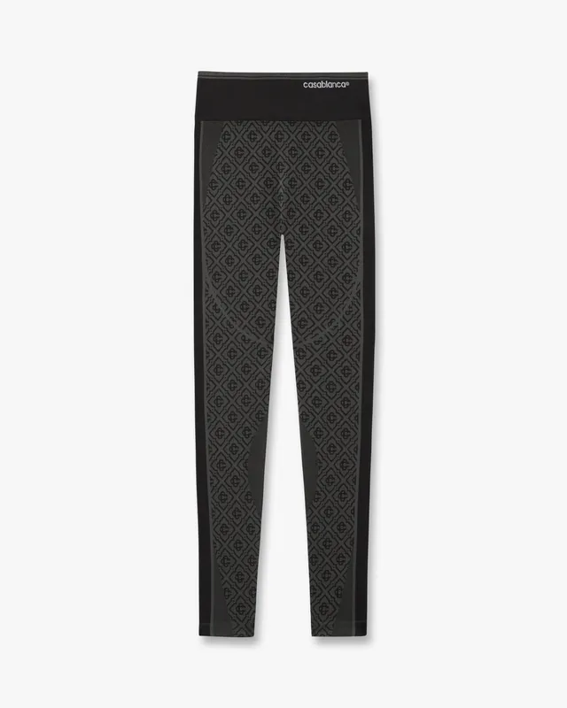Casablanca Seamless Monogram leggings grigio