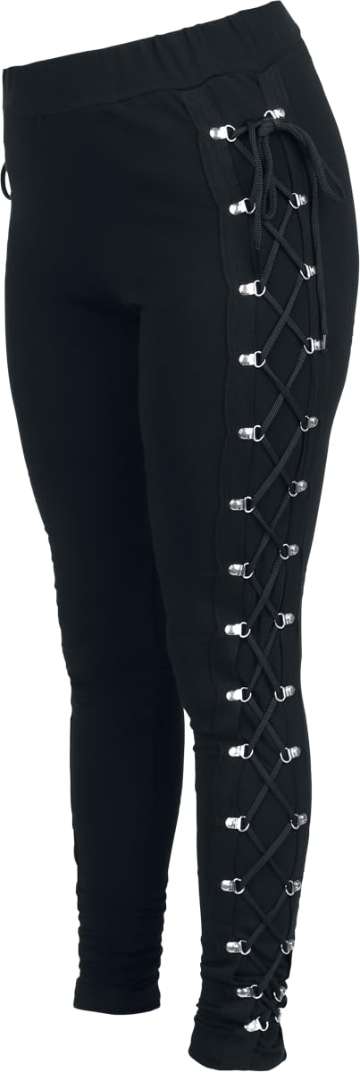 Gothicana by EMP leggings neri allacciatura taglia L