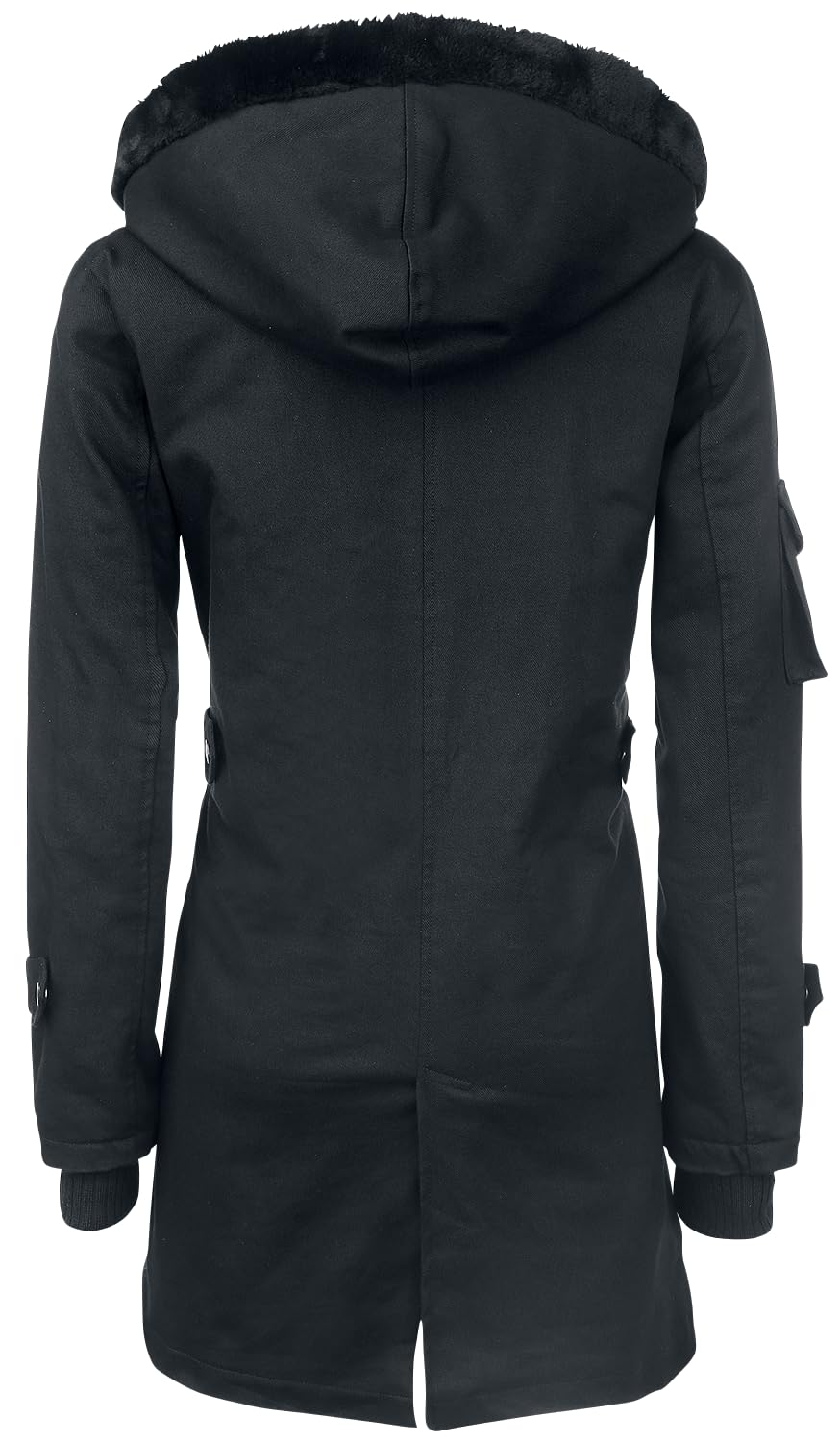 Gothicana by EMP Parka donna nero con rivetti taglia S