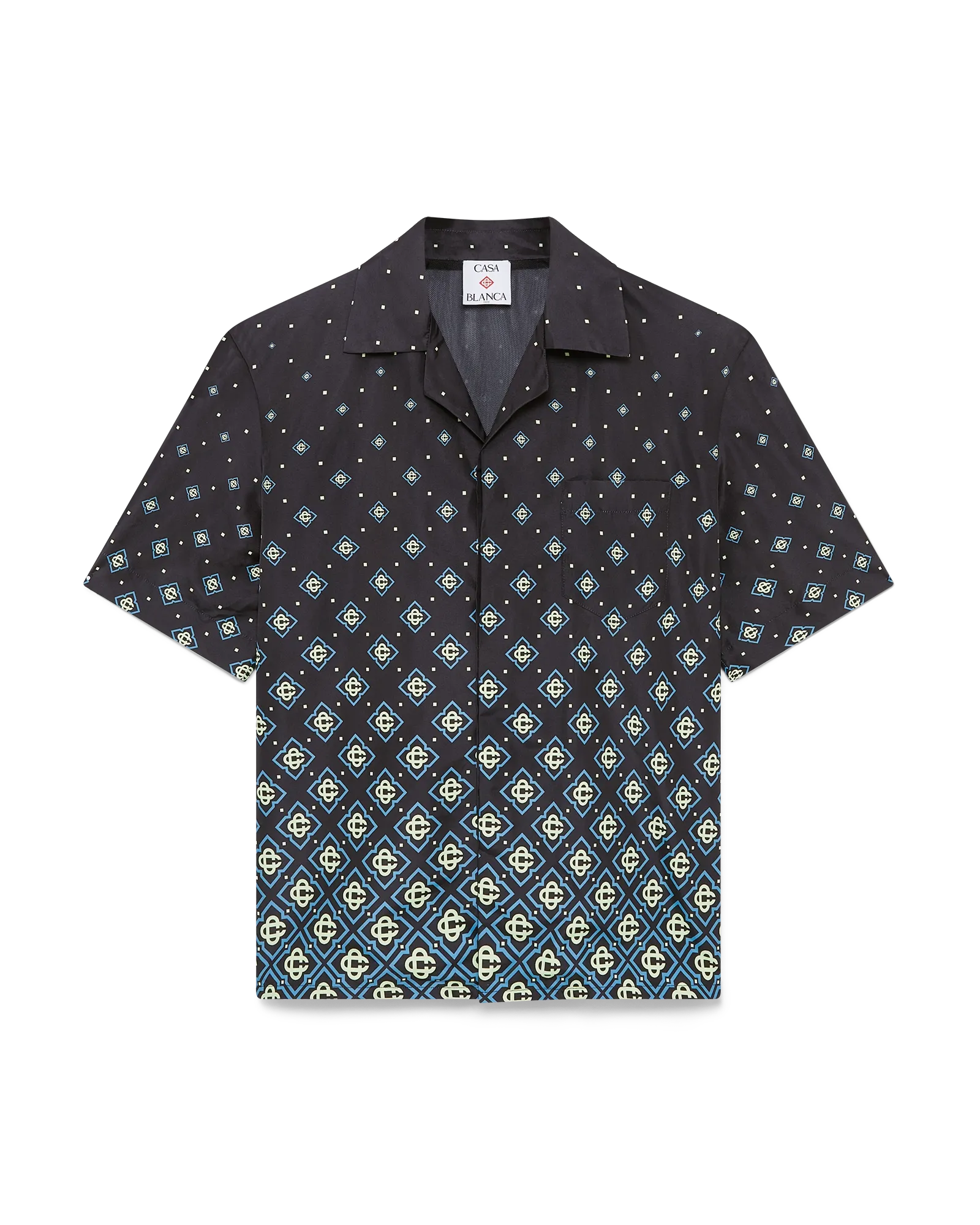 Casablanca Degrade Monogram Camicia Mare Nera