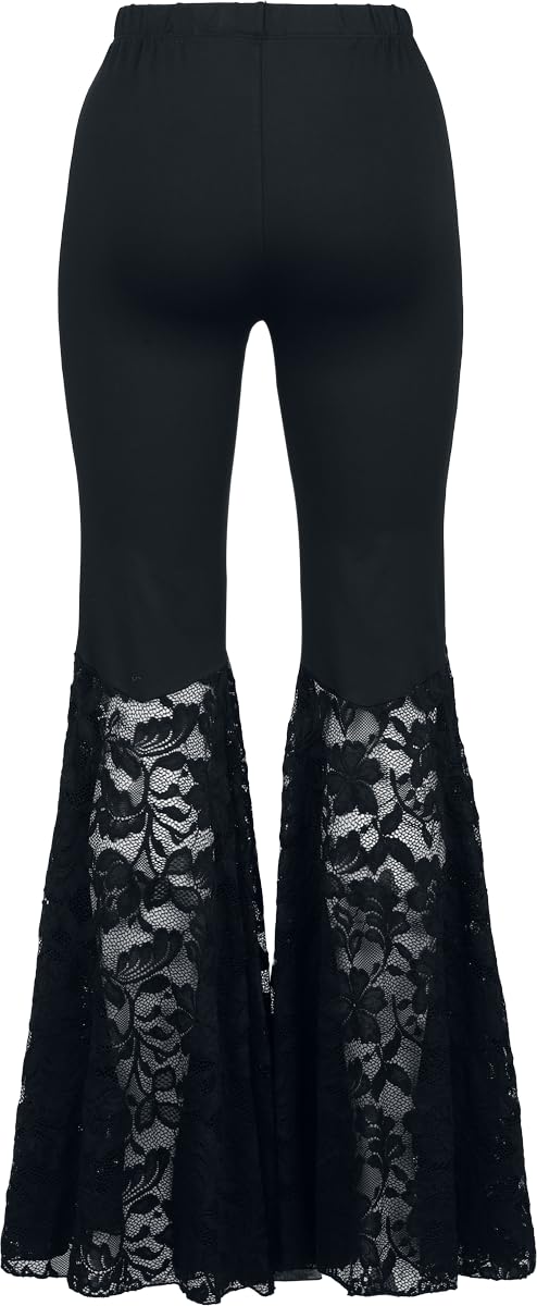 Gothicana by EMP Mystical Woods pantaloni donna neri taglia M gotici