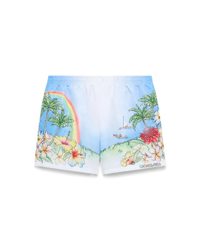 Casablanca Aloha costume mare multicolore tecnico uomo
