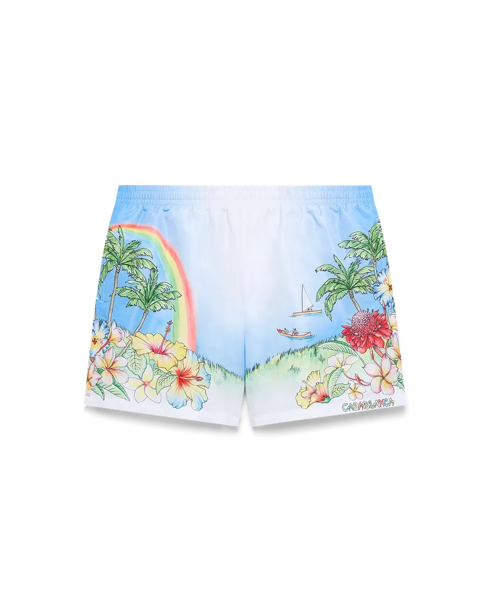 Casablanca Aloha costume mare multicolore tecnico uomo