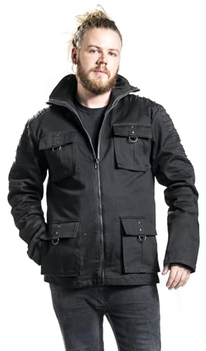 Gothicana by EMP giacca invernale nera uomo taglia S
