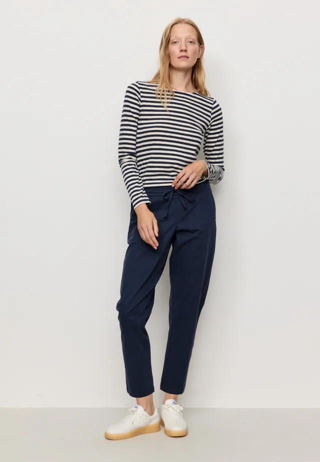 Recolution Kale pantaloni chino blu navy cotone bio