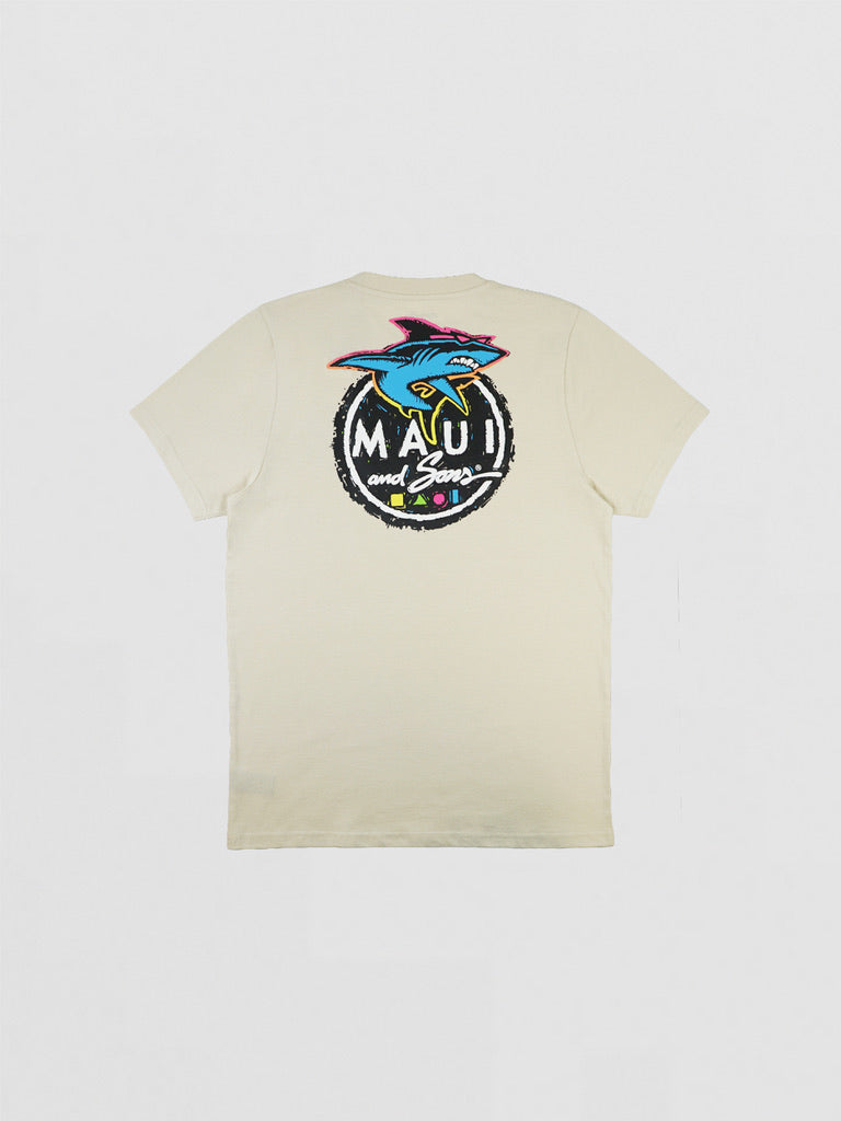 Maui and Sons Twisted Puff Ink t-shirt crema cotone