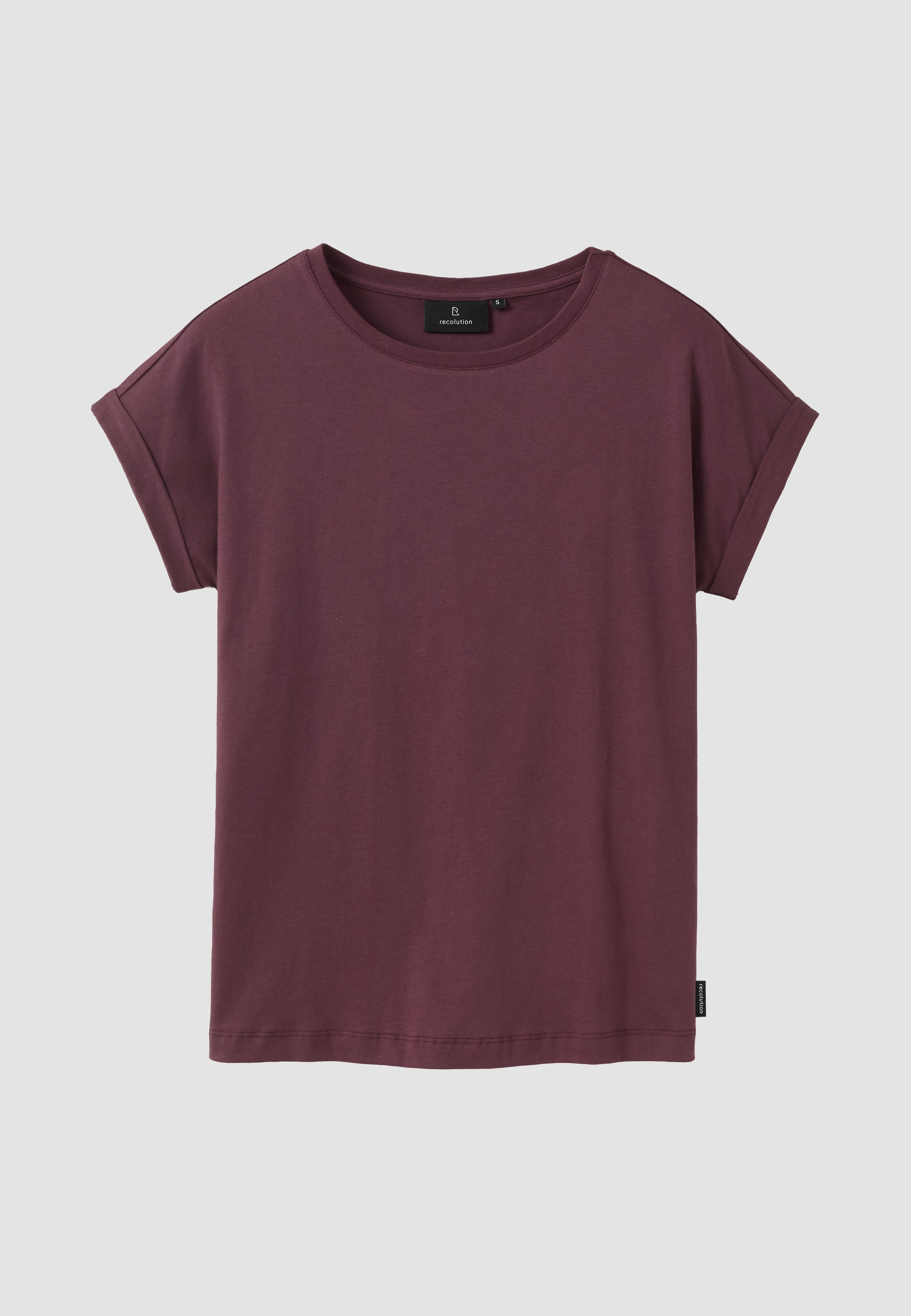 Recolution Cayenne t-shirt cotone bio prugna scura