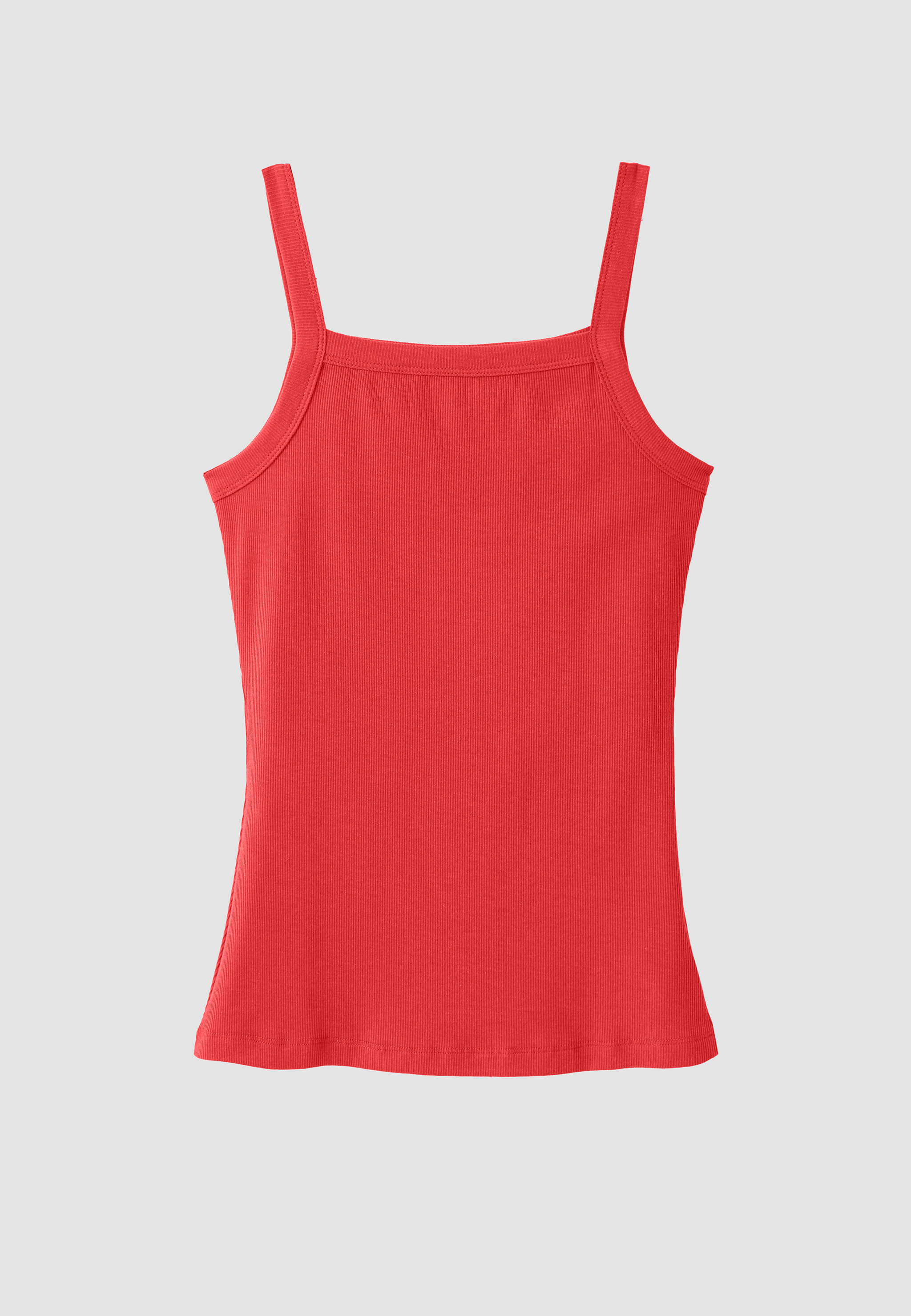 Recolution Daisy top donna rosso cotone modal elasticizzato