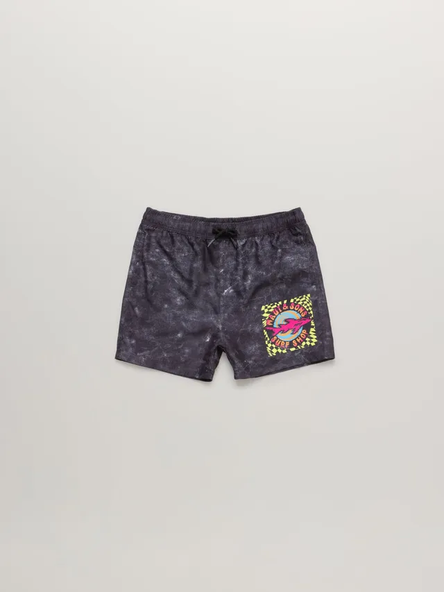 Maui and Sons Surf Shop costume bambino nero microfibra