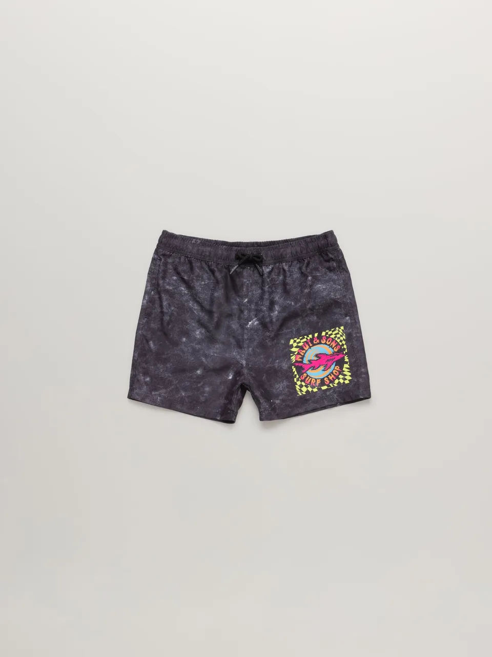 Maui and Sons Surf Shop costume bambino nero microfibra
