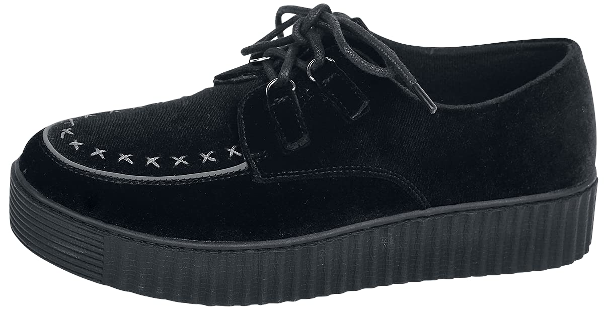 Gothicana by EMP sneakers nere velluto 41 EU