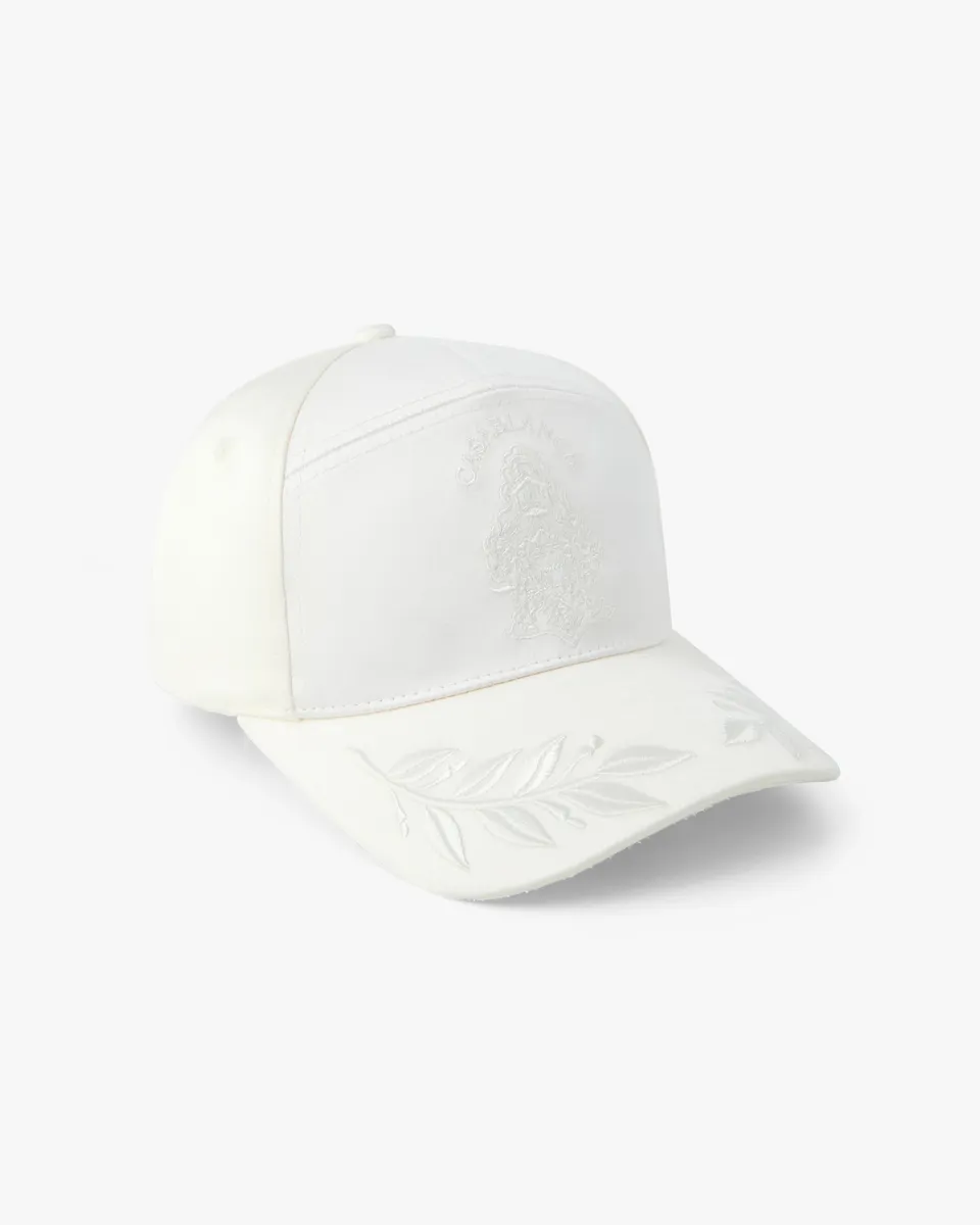 Casablanca Off-White Hotel Emblem Satin Cap cappellino raso