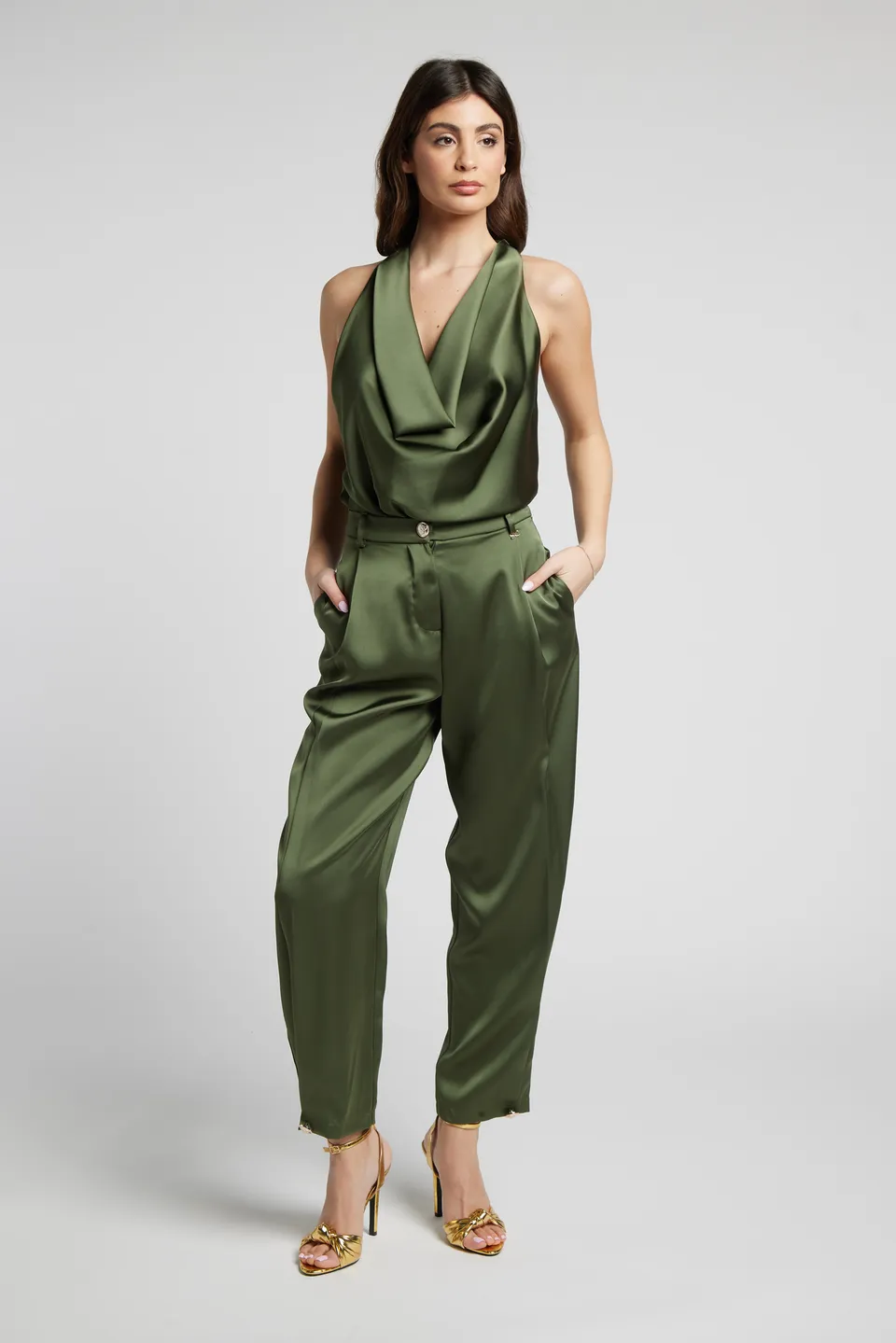 Sarah Chole 26907 Pantalone Raso Poliestere Shila