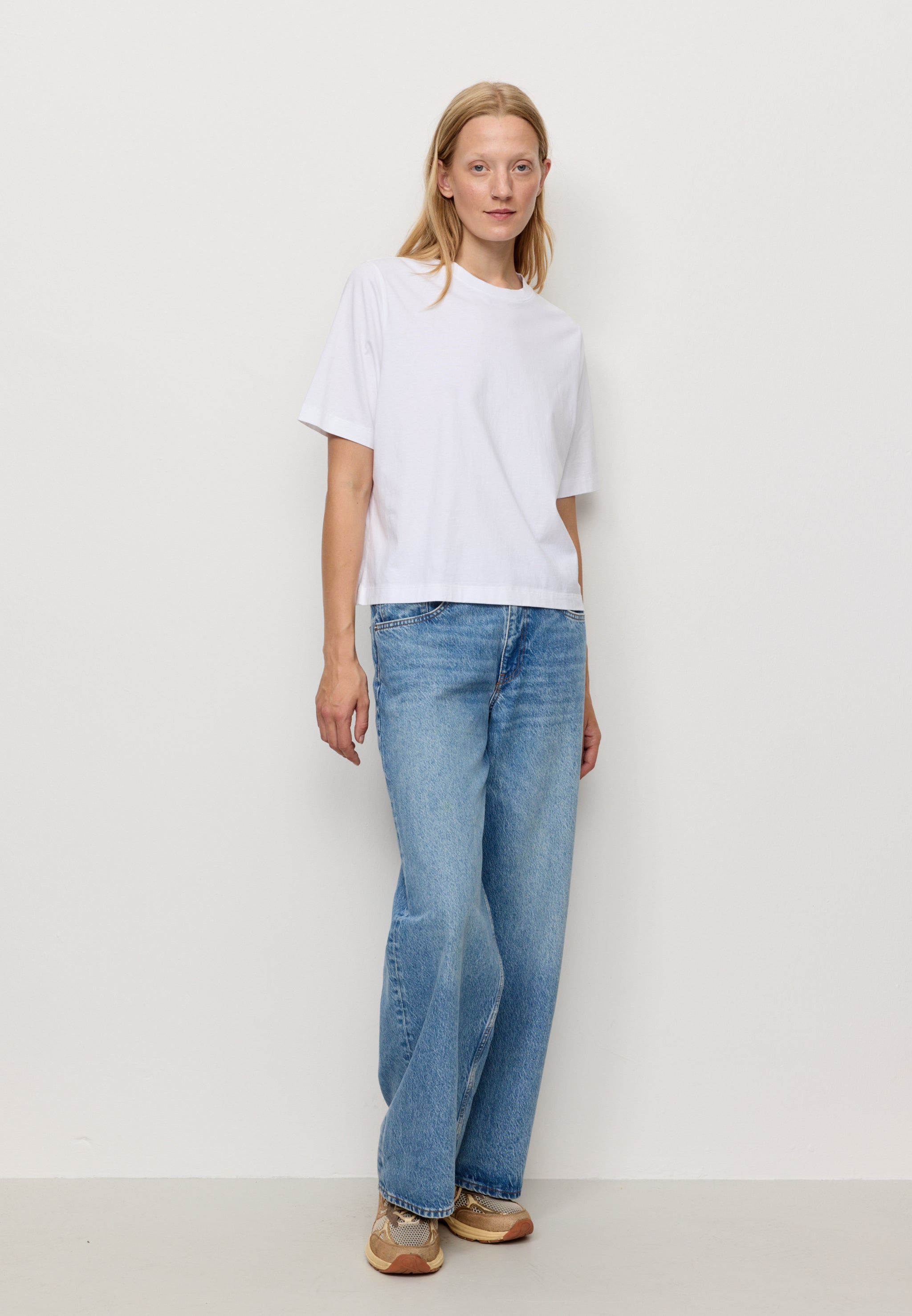 Recolution Azolla t-shirt cotone bio bianco