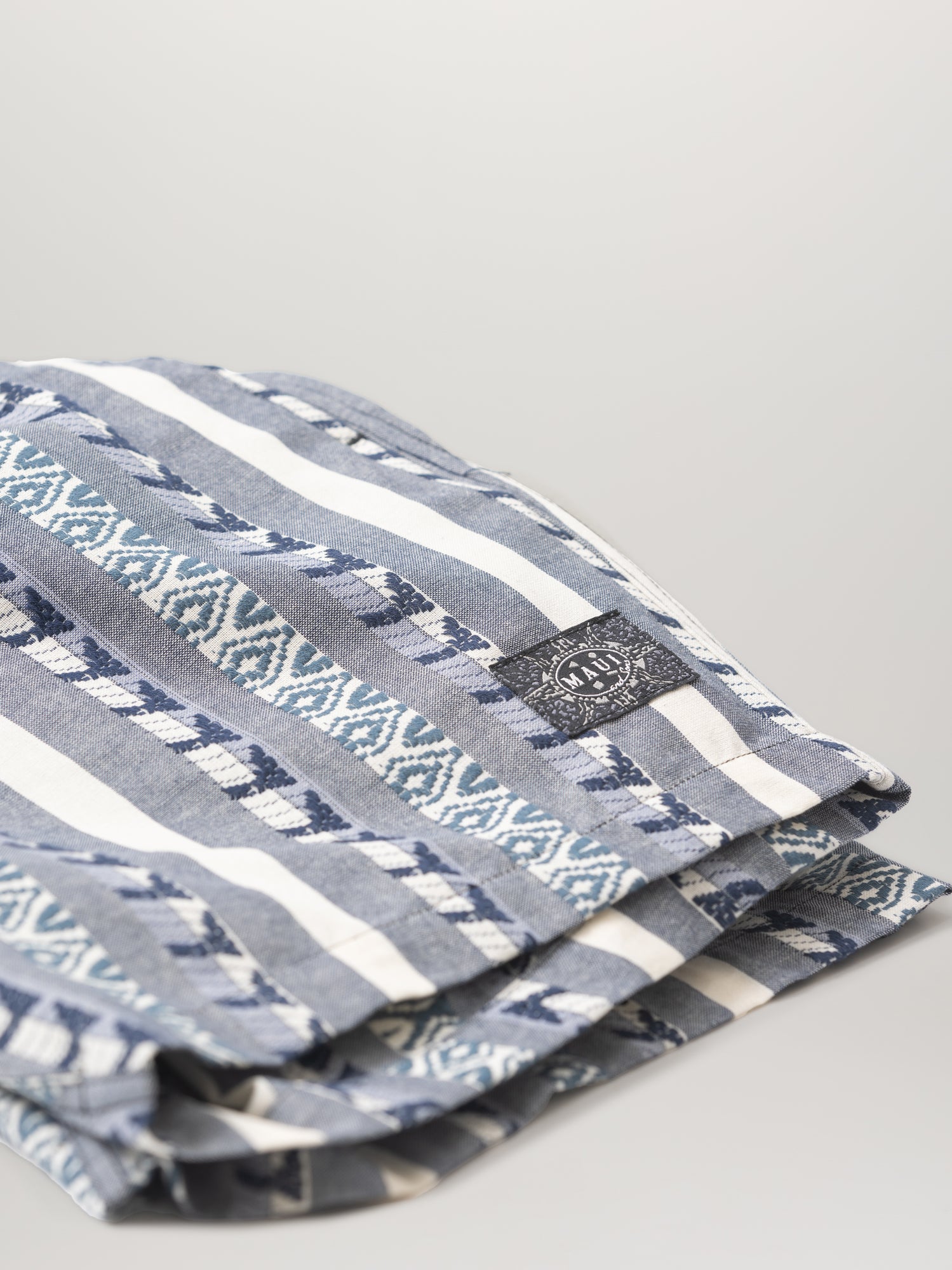 Maui and Sons Dobby Fin bermuda slate cotone