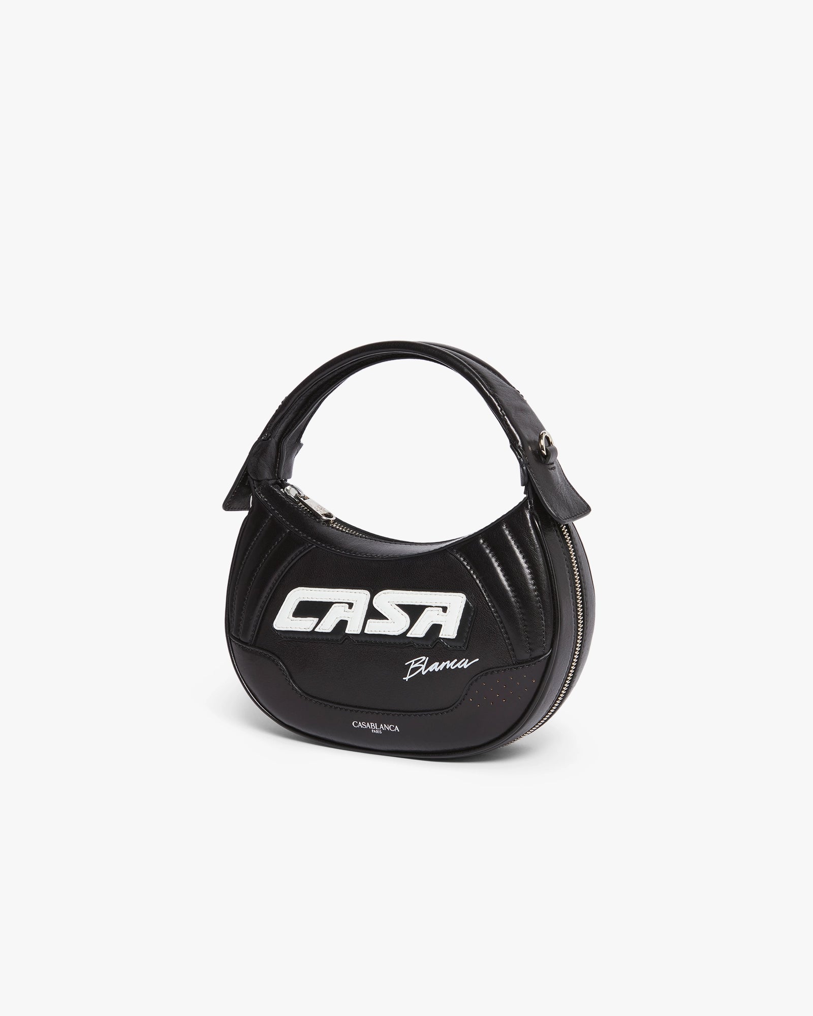 Casablanca Biker borsa pelle nera tracolla unisex