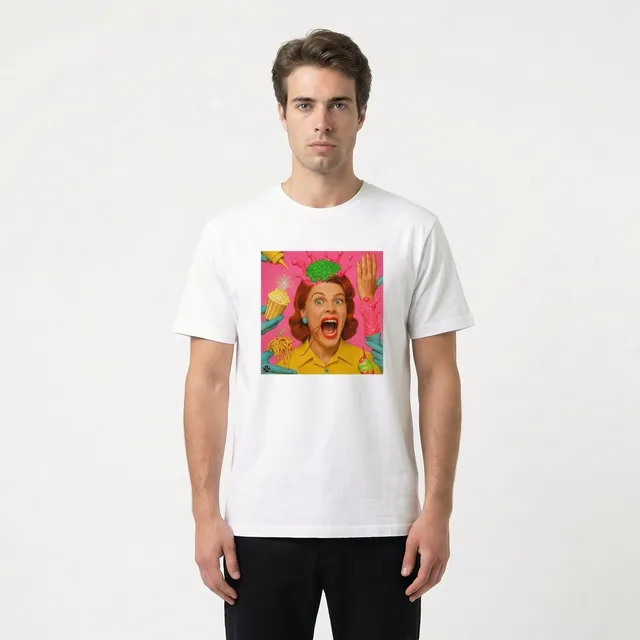 Seetees Psycho Gone Crazy t-shirt stampa frontale
