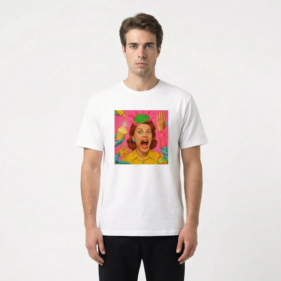 Seetees Psycho Gone Crazy t-shirt stampa frontale