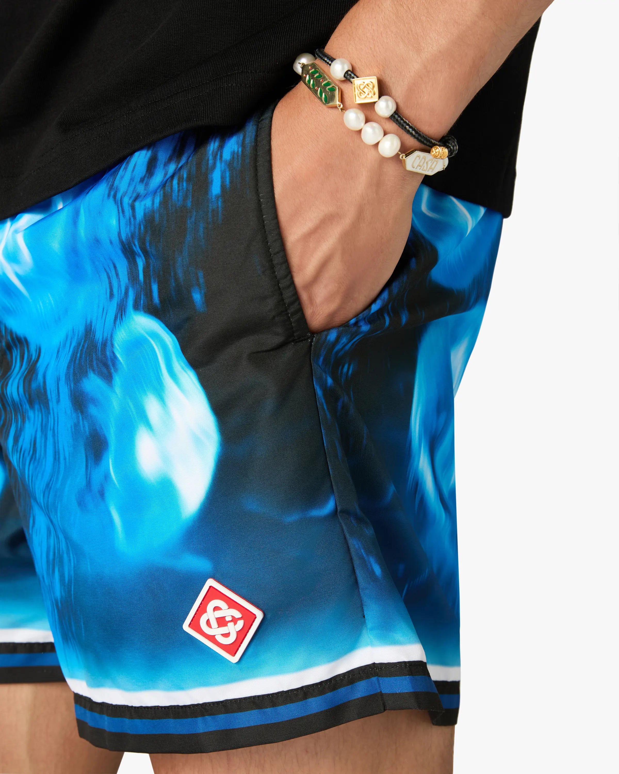 Casablanca Meduse costume mare blu poliestere tecnico