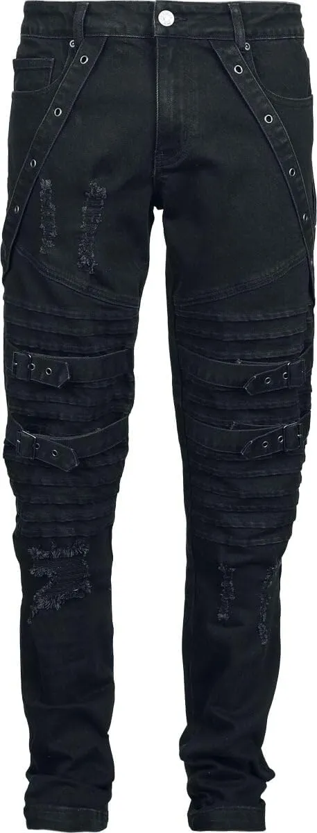 Gothicana by EMP Pete jeans nero uomo gotico