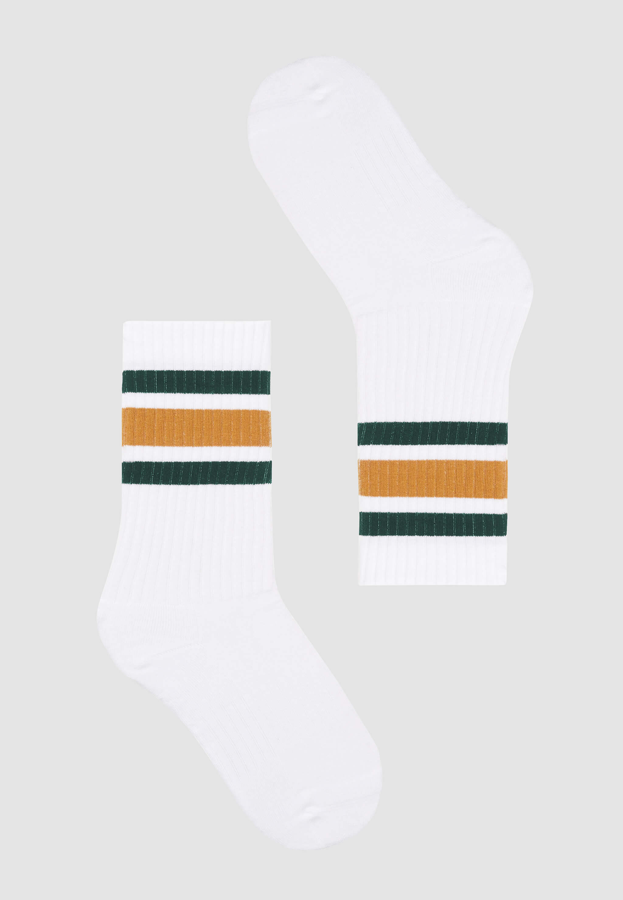 Recolution Bergenia Stripes calzini tennis bianchi a righe