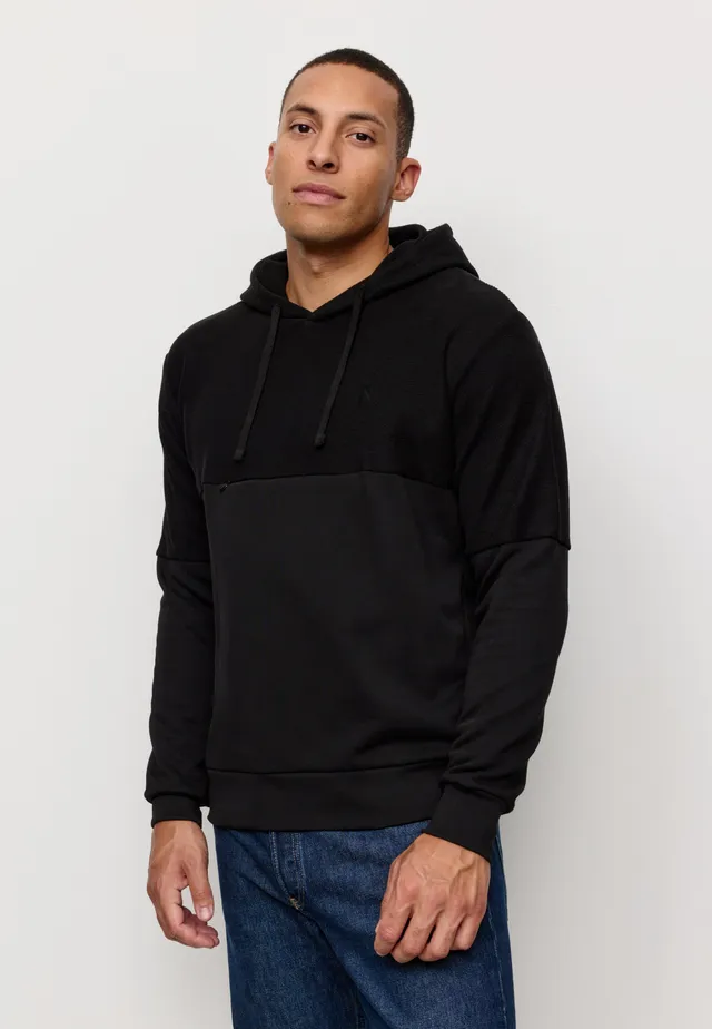 Recolution Ivy felpa cappuccio nera cotone bio