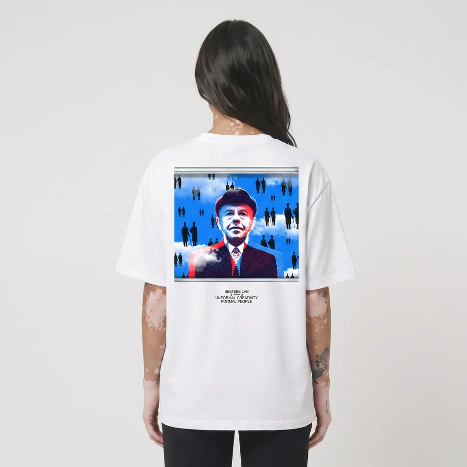 Seetees Magritte t-shirt unisex stampa arte