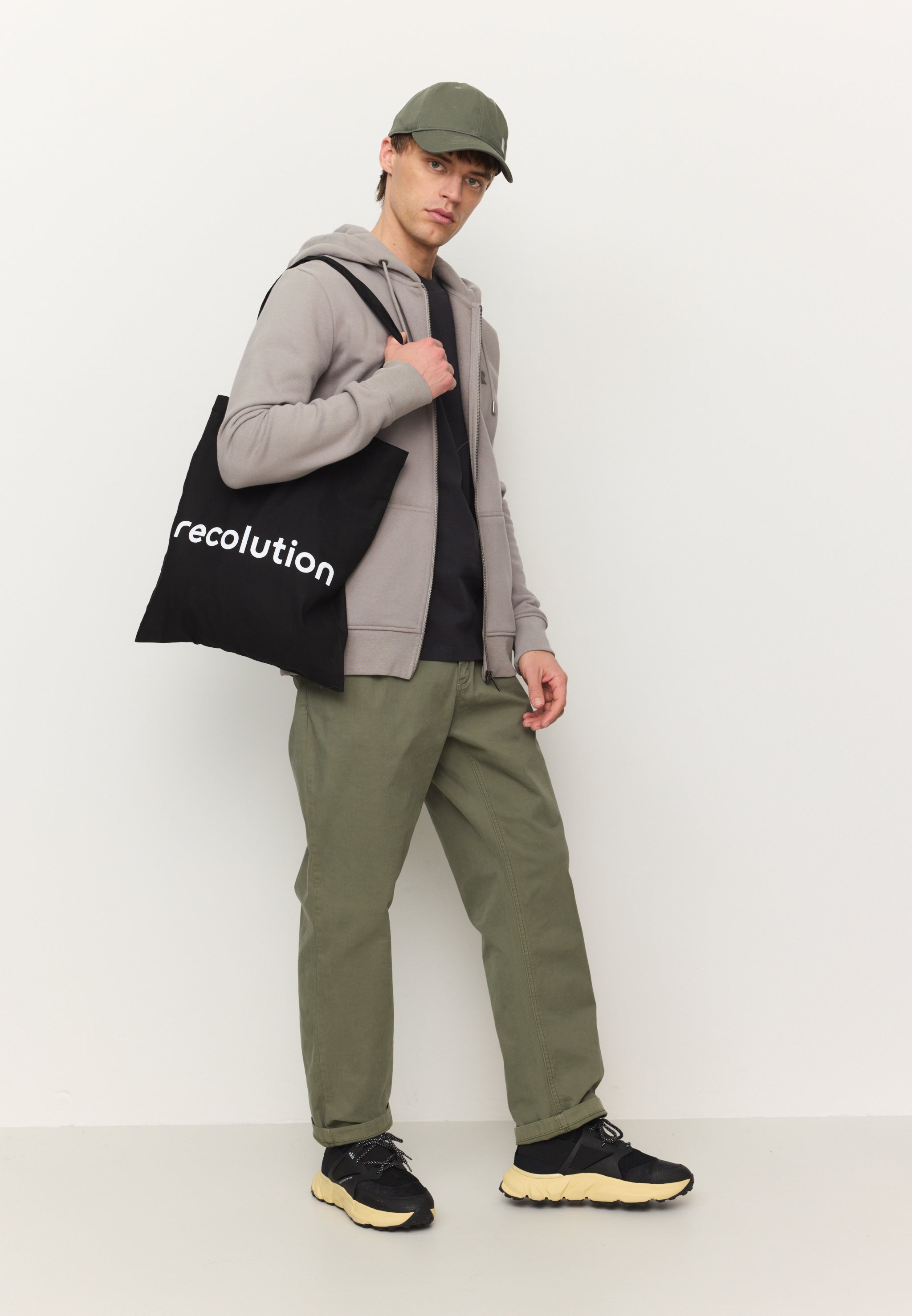Recolution Tote Bag shopper nera cotone bio