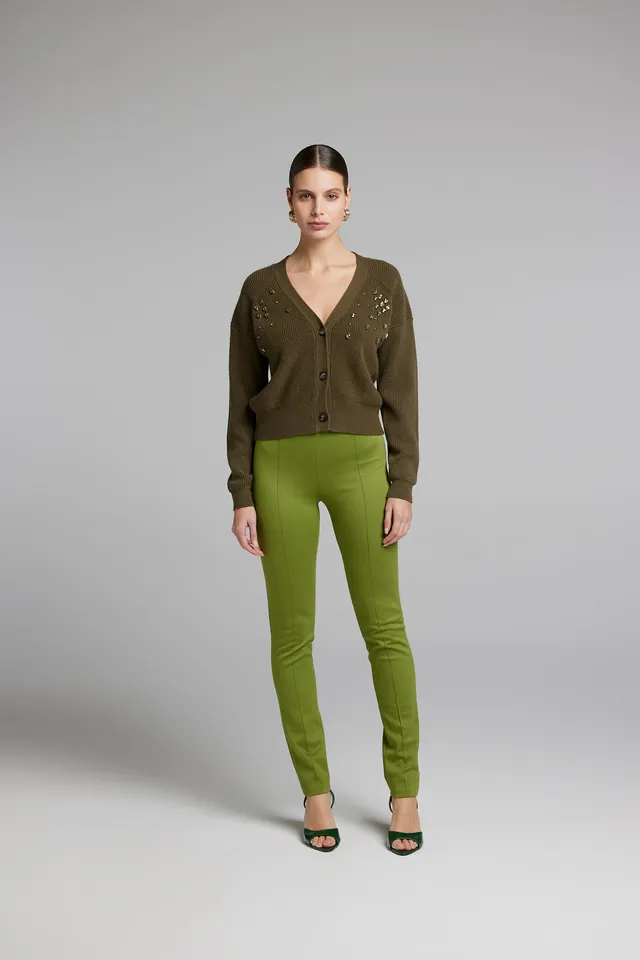 Sarah Chole 21313 pantaloni punto milano elasticizzati
