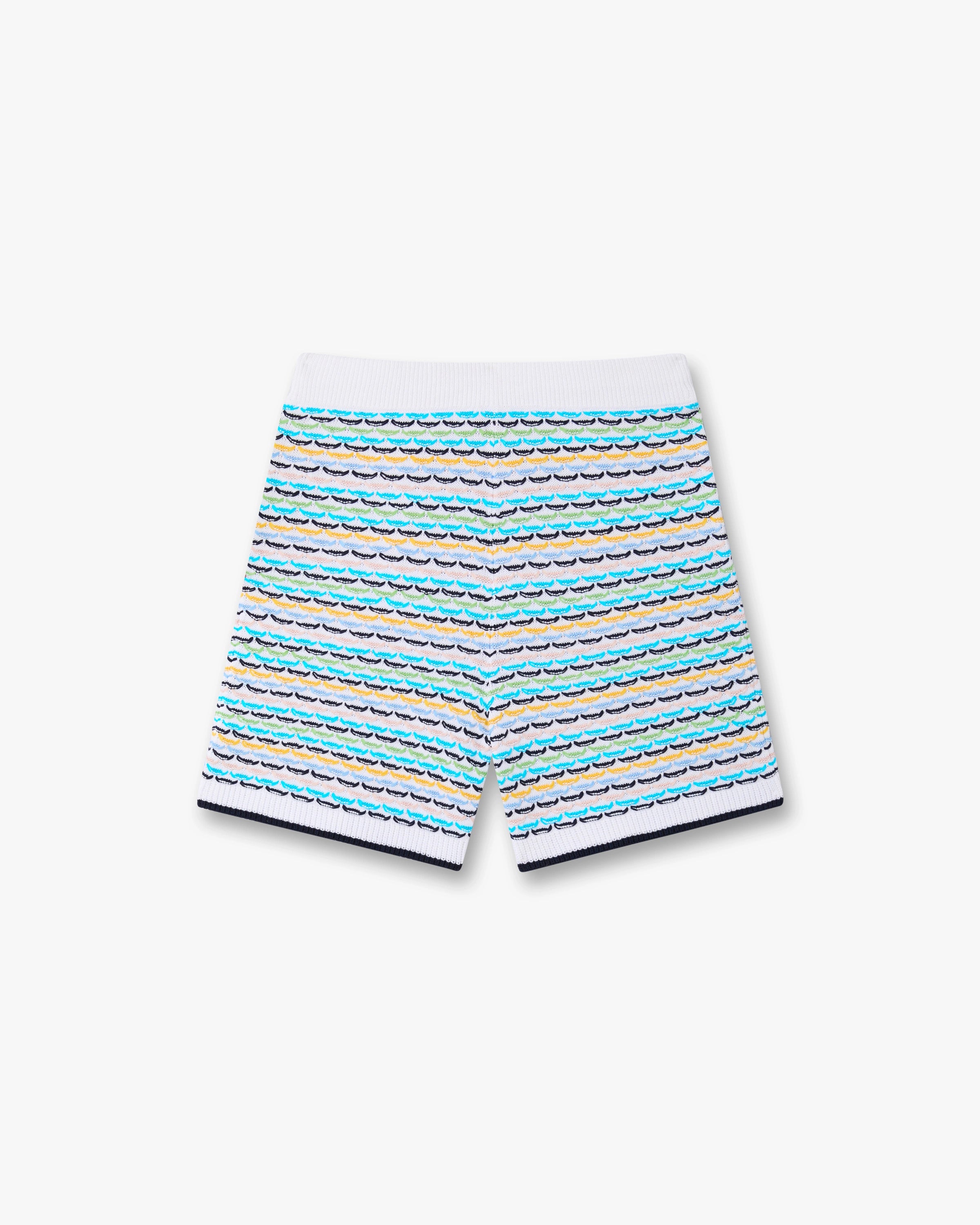 Casablanca Tuck Stitch shorts crochet multicolore