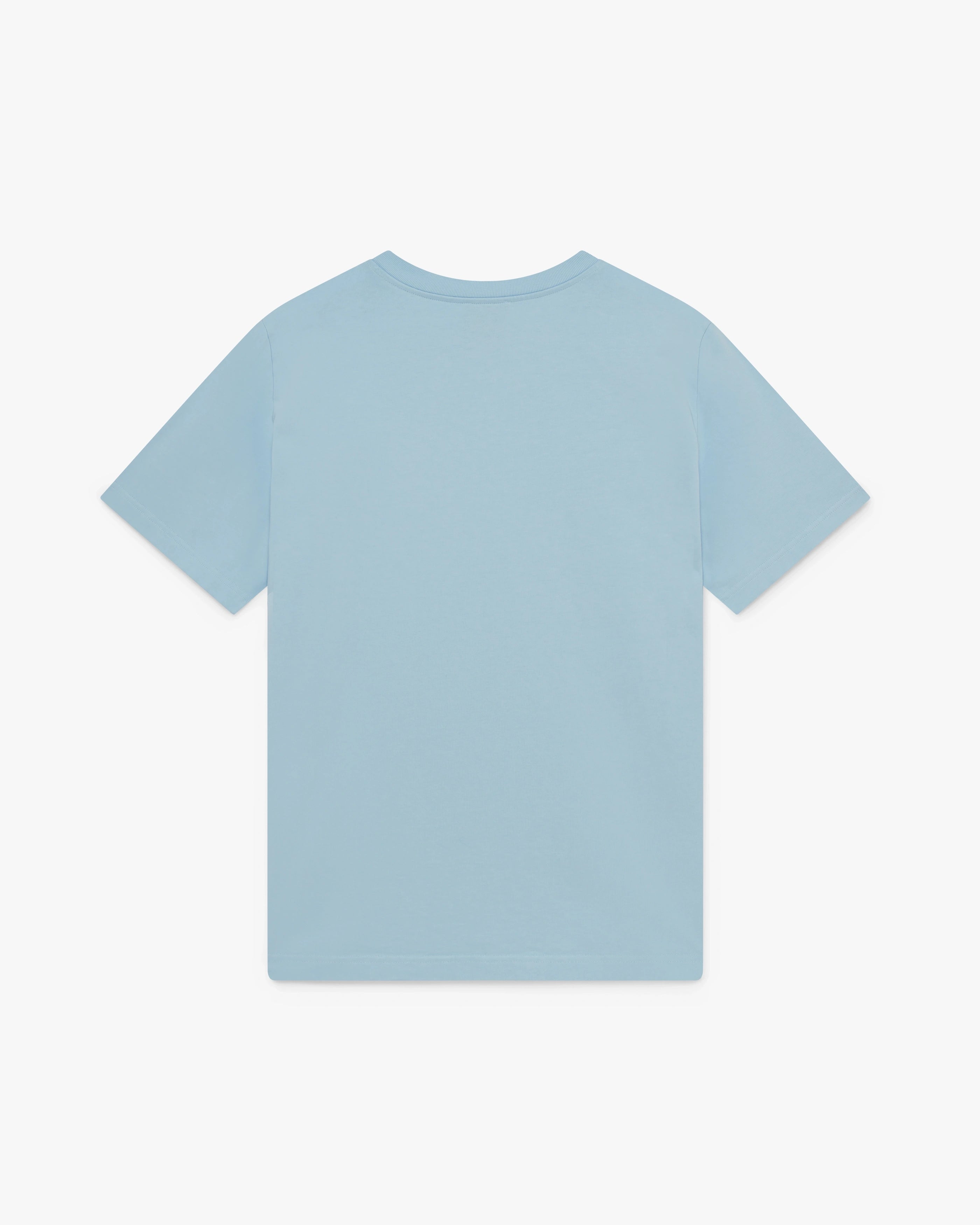 Casablanca Diamond Logo t-shirt azzurra cotone bio