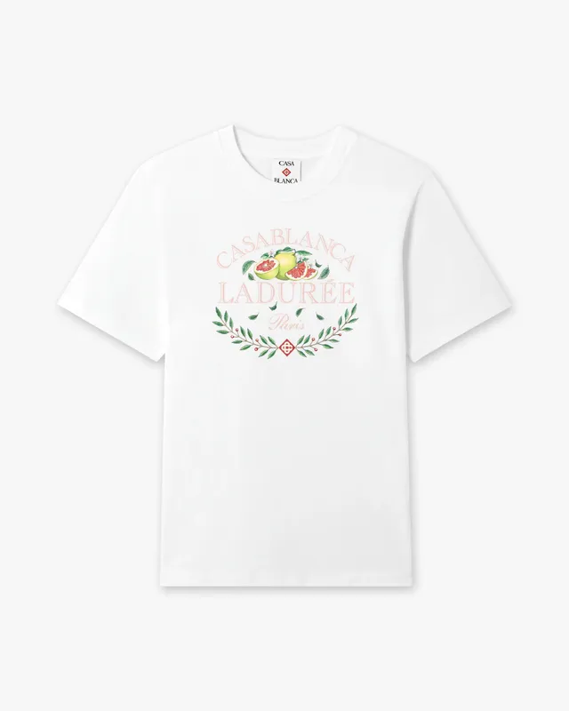 Casablanca Ladurée t-shirt bianca cotone bio unisex