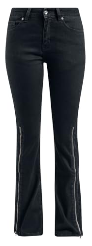 Gothicana by EMP Jeans Boot Cut donna neri 5 tasche