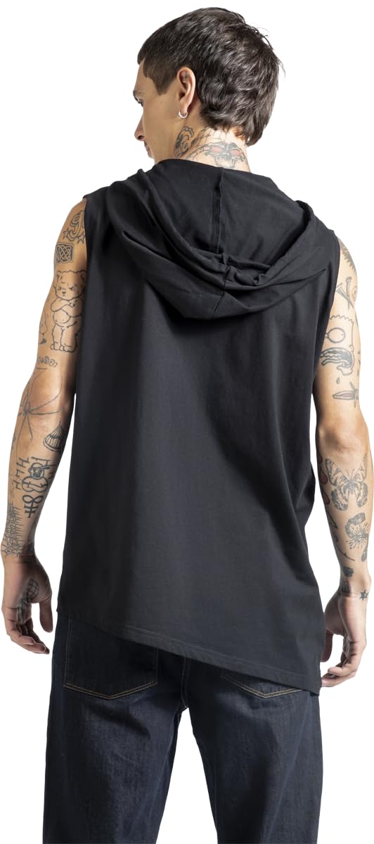 Gothicana by EMP canottiera nera taglia L con cappuccio