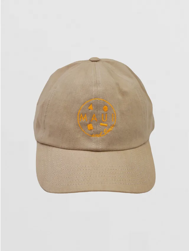 Maui and Sons Neon Cookie Logo Dad Hat cappellino natural cotone