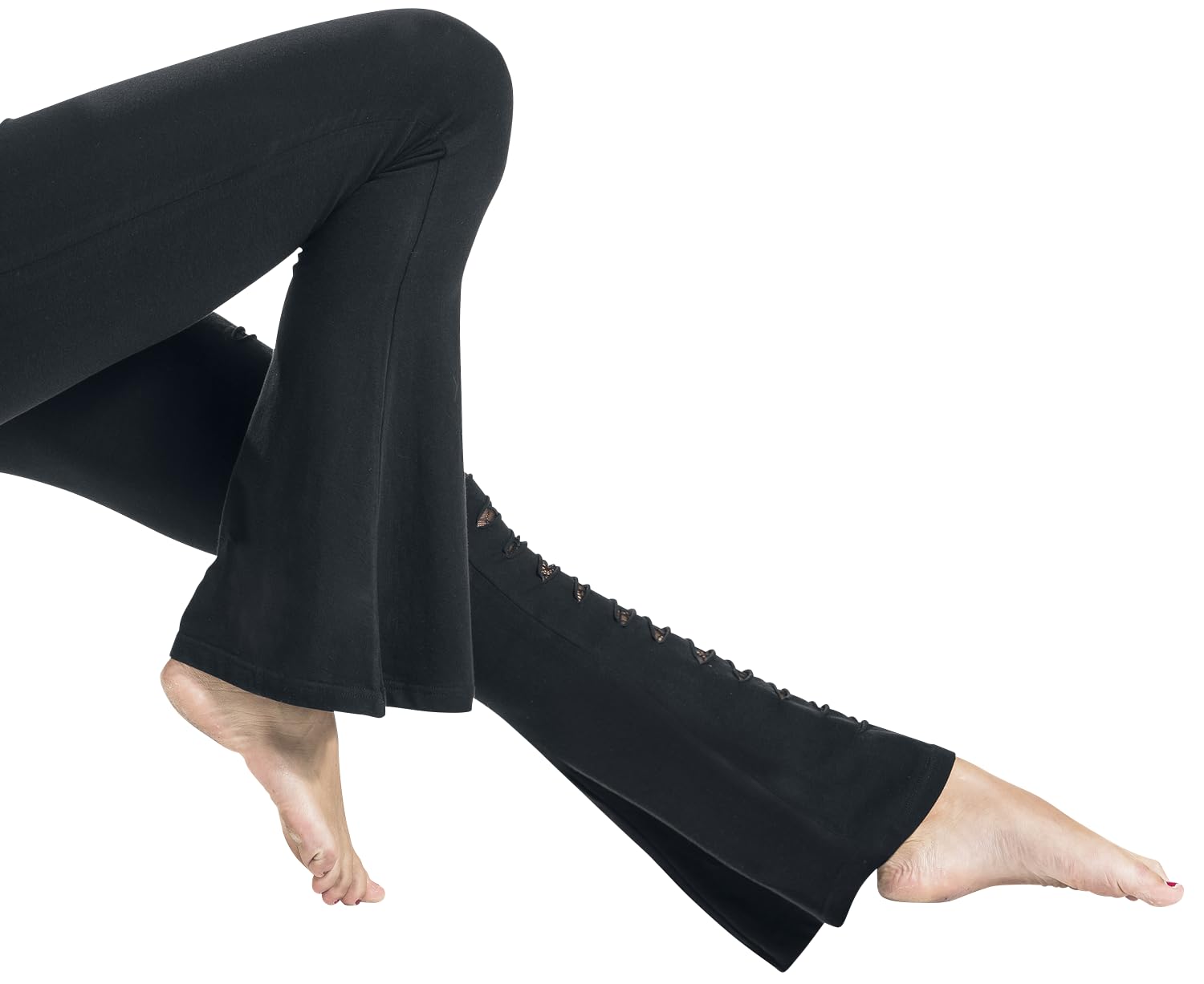 Gothicana by EMP Leggings Neri Tagli Pantaloni Taglia S Gotici