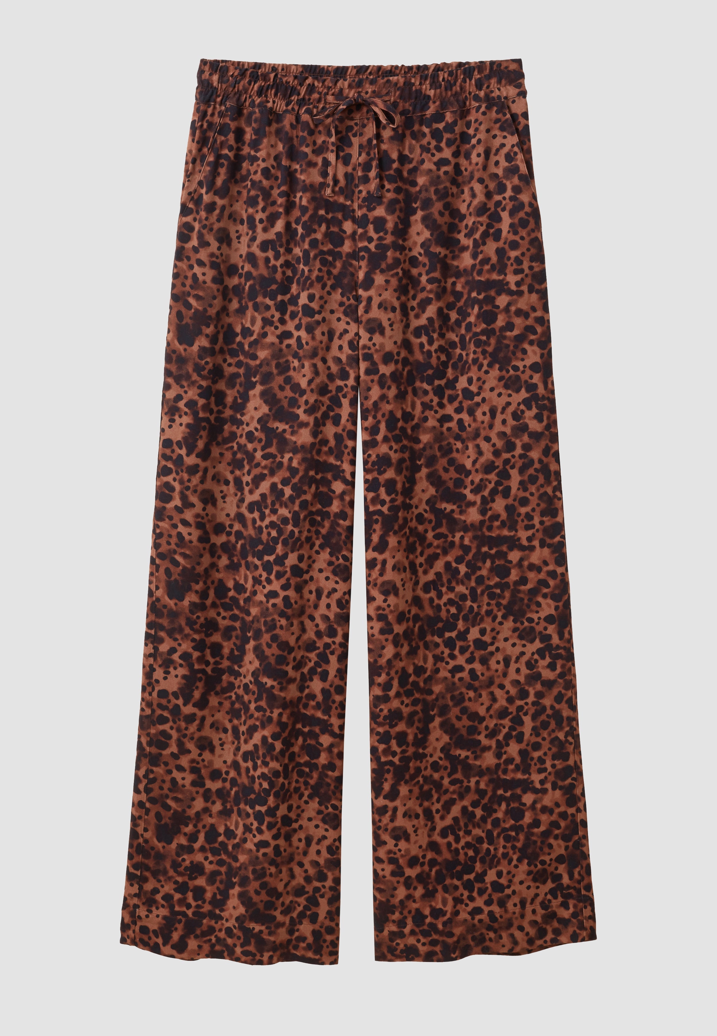 Recolution Syringa Leo pantaloni donna cognac brown viscosa